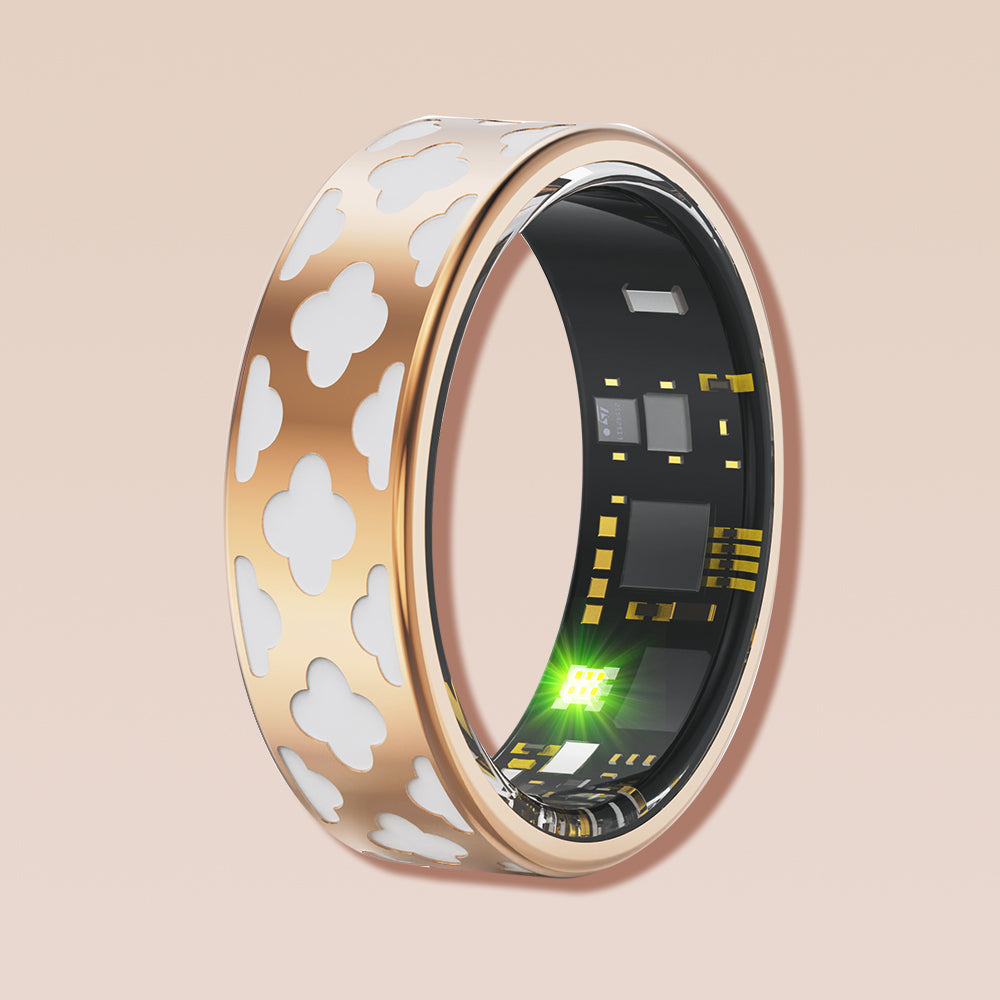 Ftiaos R11 Colour Enamels Blood Sugar Blood Pressure Blood oxygen Sleep Monitoring Waterproof Smart Ring