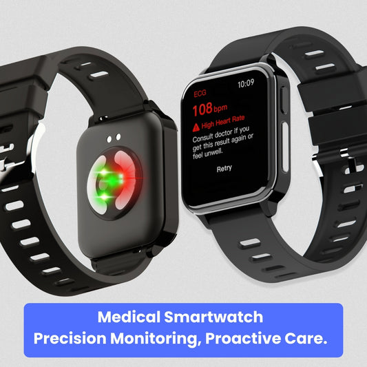 CFDA Certification Health ECG Smartwatch With Blood Oxygen Heart Rate Monitor Sleep Monitoring Health Tracker Watch