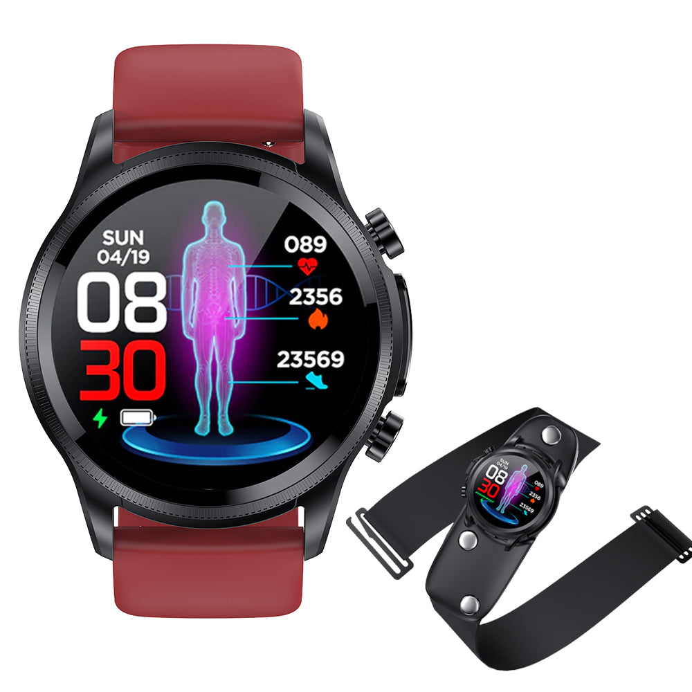 FITAOS Multifunctional Monitoring Smartwatch With ECG /Blood Oxygen/Blood Pressure/Blood Glucose