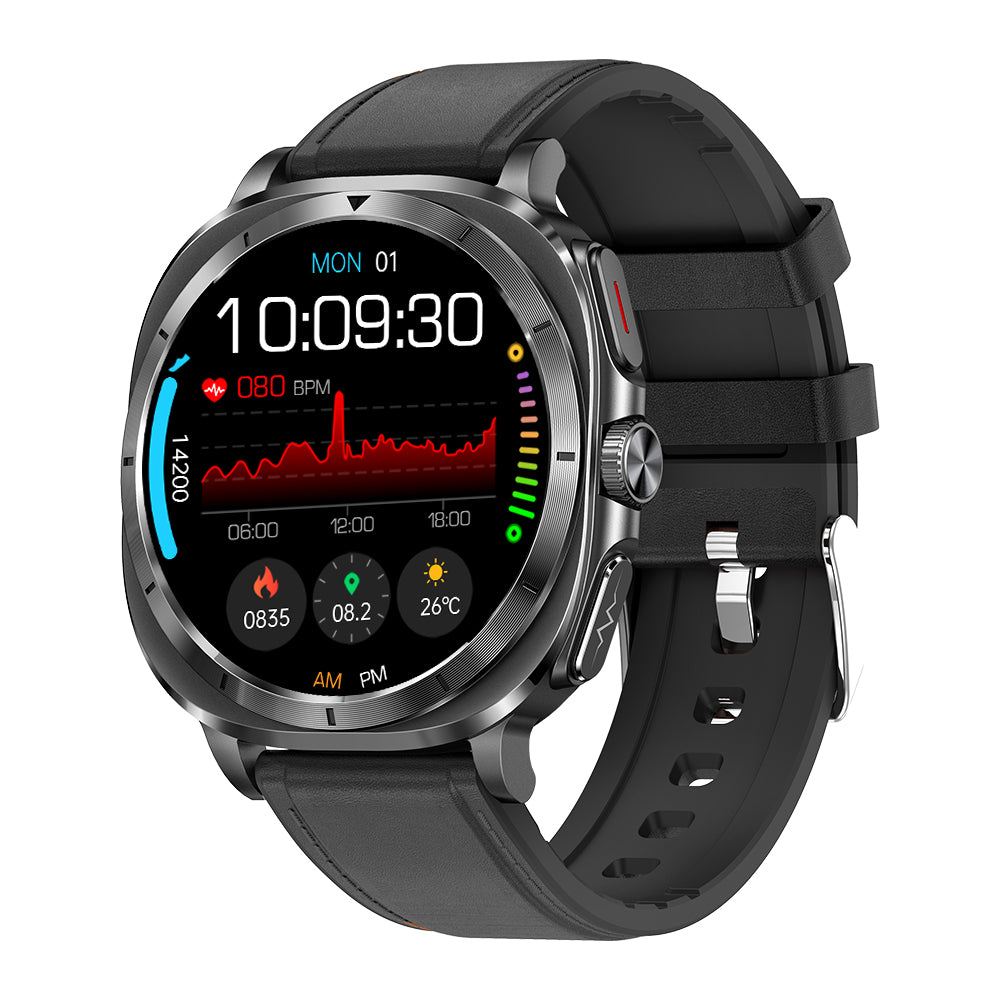 Fitaos P04 ECG Blood glucose Sos Uric acid cholesterol Stress monitoring Smartwatch