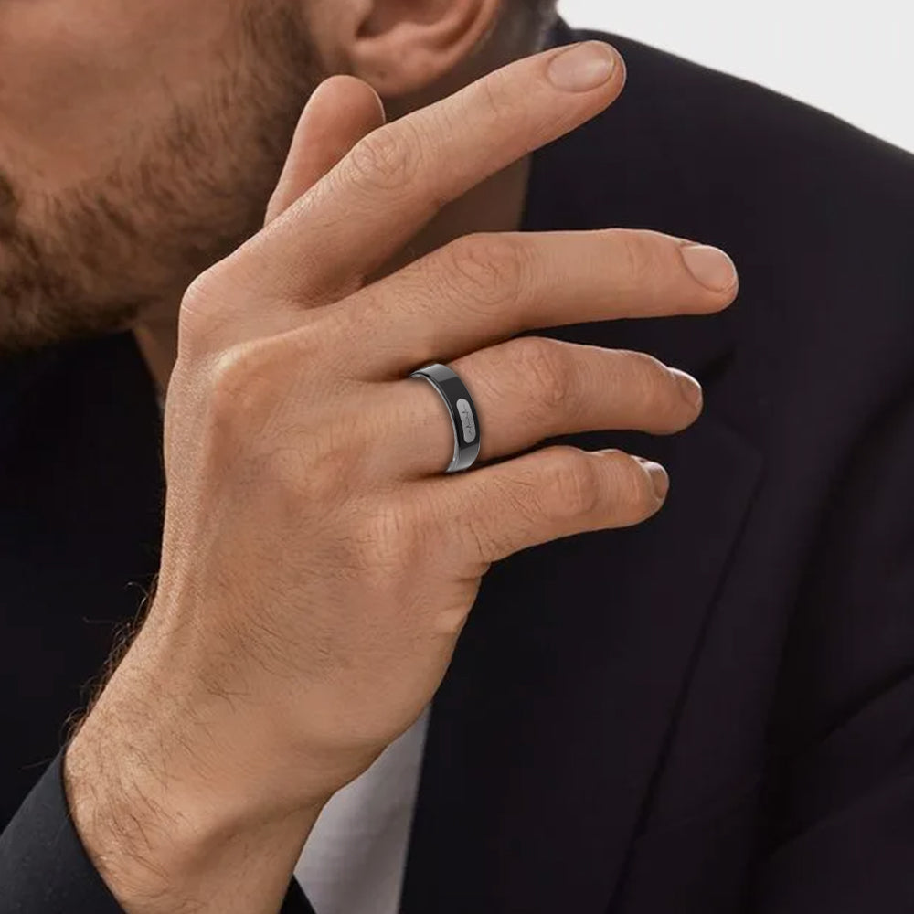 FITAOS R08 Blood Glucose ECG/EKG Blood Pressure Monitoring AI Health Analysis Smart Ring