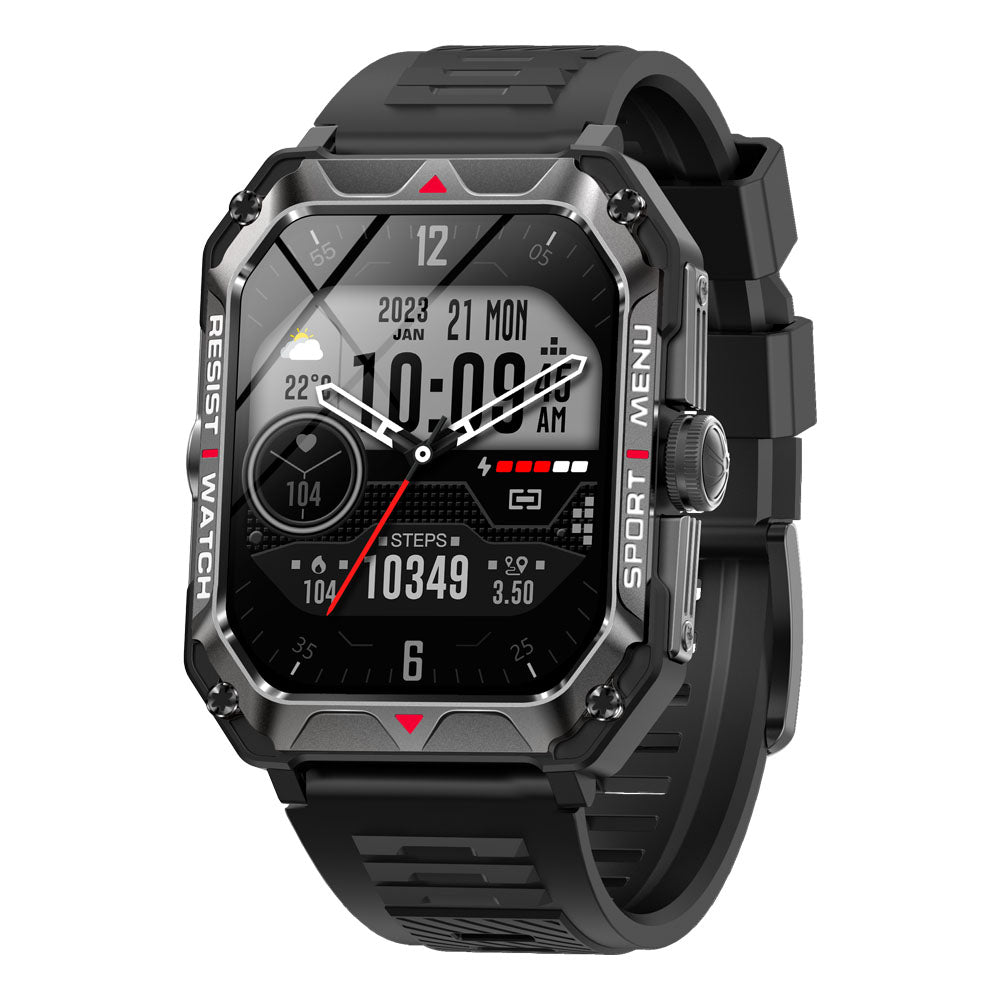Fitaos Indestructible Outdoor Sports Heart Rate Blood Oxygen Call Reminder Bluetooth Music
