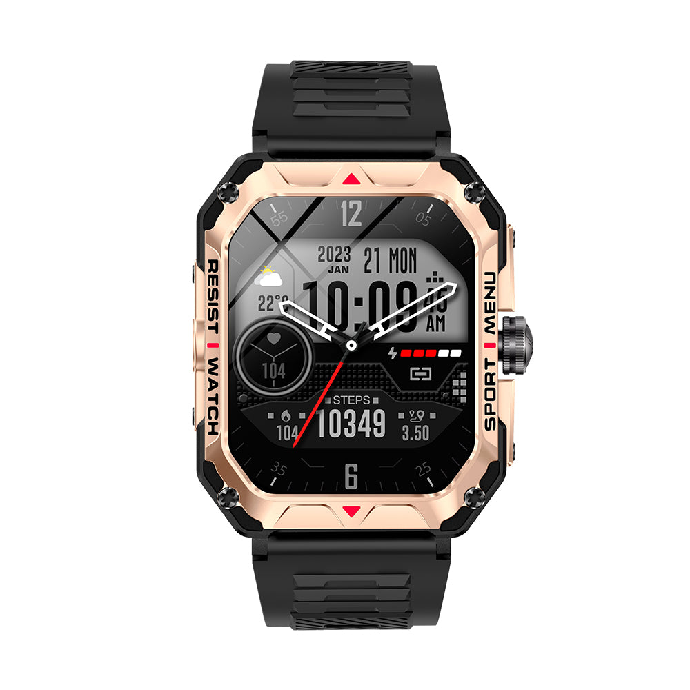 FITAOS VKH22 Military Smart Watch for Men with Call Outdoor Tactical Sports Fitness Tracker