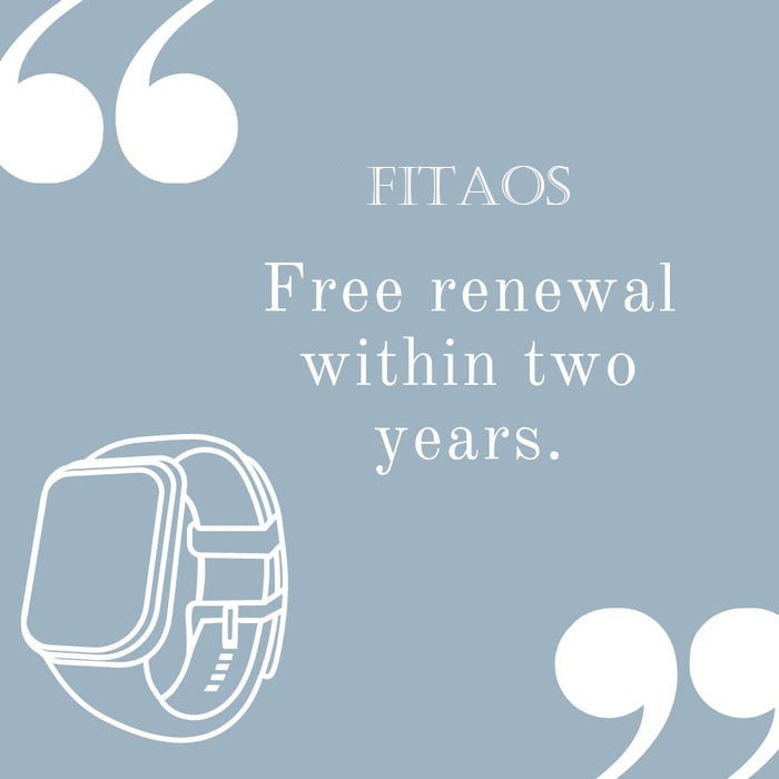 FITAOS 24h Real-Time Monitoring Blood Pressure & Heart Rate Smartwatch