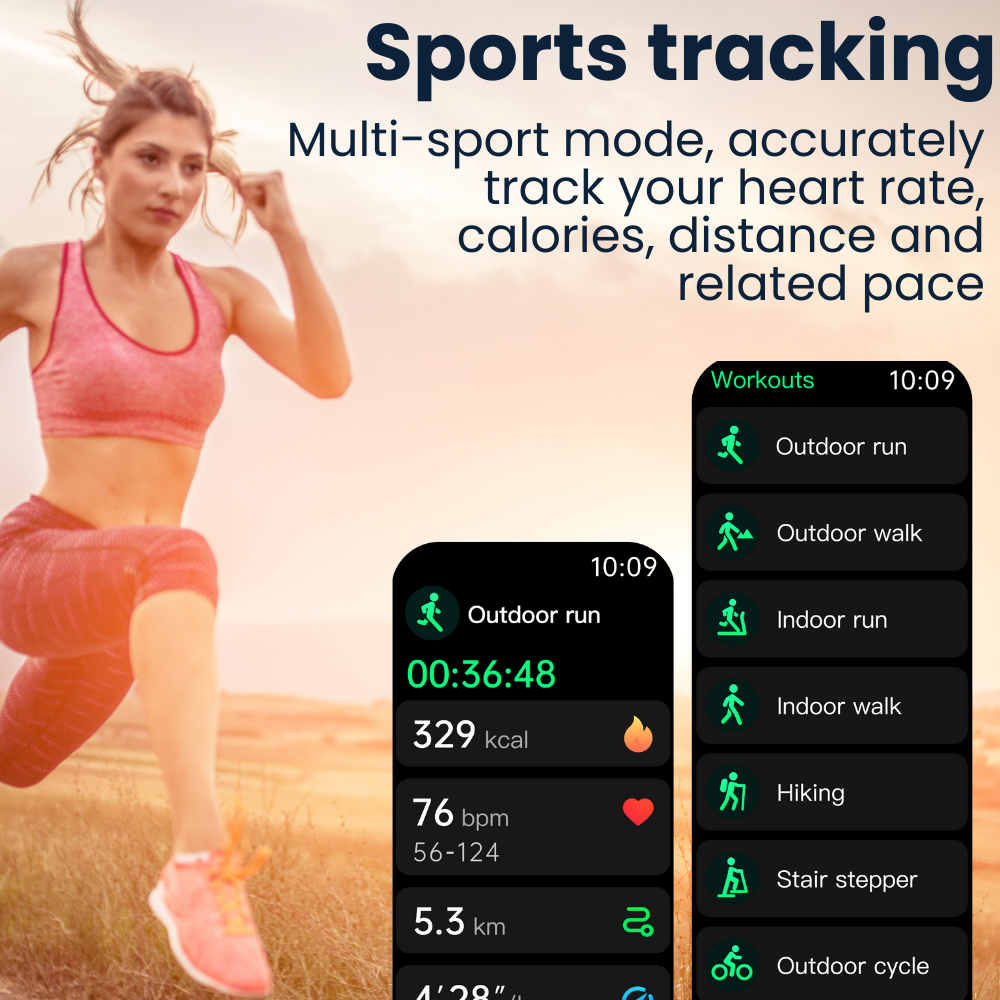 CFDA Certification Health ECG  Smartwatch With Blood Oxygen Heart Rate Monitor Sleep Monitoring Health Tracker Watch