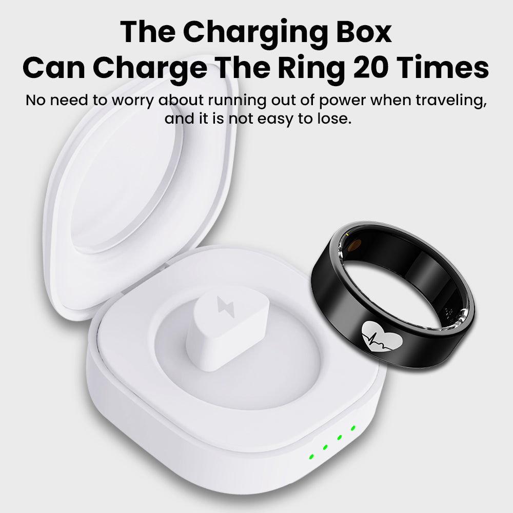 FITAOS R07 Blood Glucose ECG/EKG Blood Pressure Monitoring AI Health Analysis Smart Ring