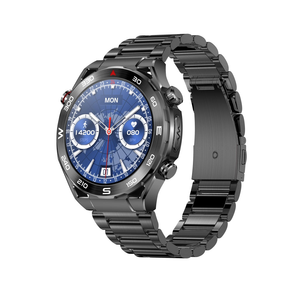 FITAOS ECG Blood Glucose Blood Pressure Monitoring Bluetooth Talk Sports Smartwatch