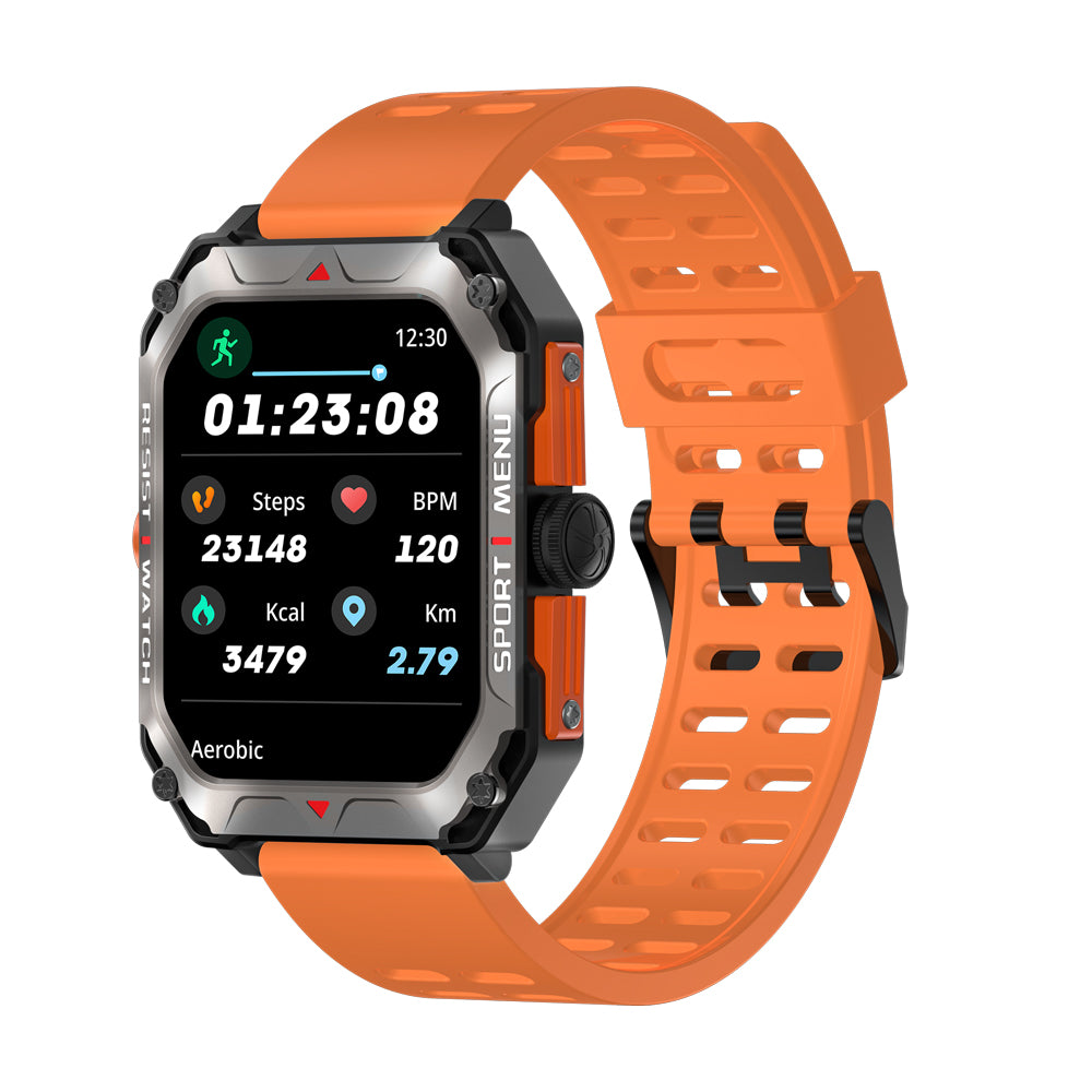 Fitaos Indestructible Outdoor Sports Heart Rate Blood Oxygen Call Reminder Bluetooth Music