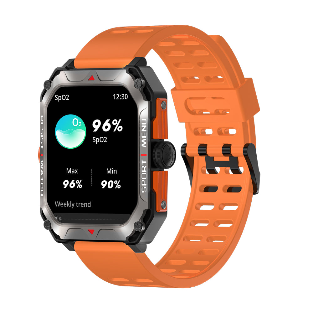 Fitaos Indestructible Outdoor Sports Heart Rate Blood Oxygen Call Reminder Bluetooth Music