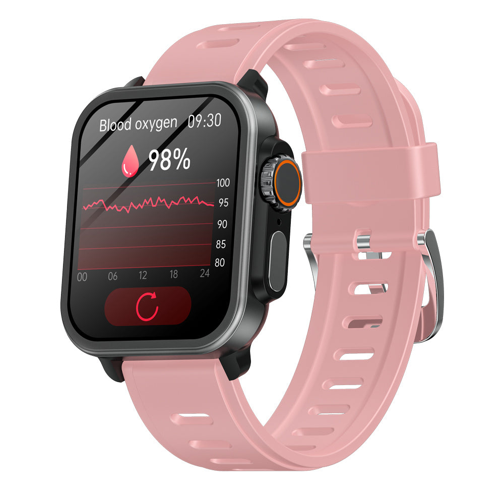 FITAOS VEE Bluetooth Call ECG/EKG Blood Oxygen Heart rate Blood Sugar Monitoring Music SmartWatch
