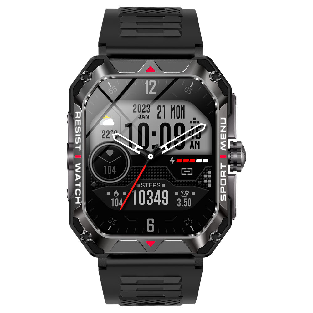 Fitaos Indestructible Outdoor Sports Heart Rate Blood Oxygen Call Reminder Bluetooth Music
