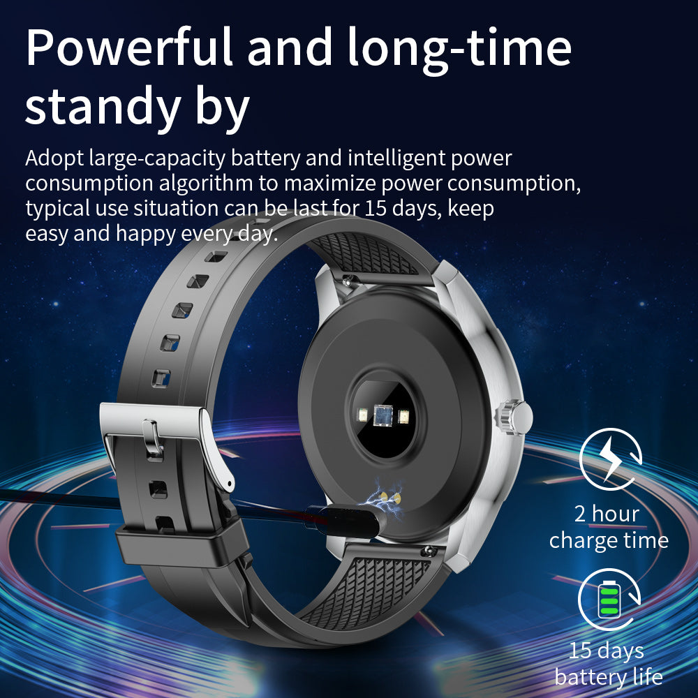 FITAOS Heart Rate Blood Pressure Monitoring Bluetooth Smartwatch VKW9