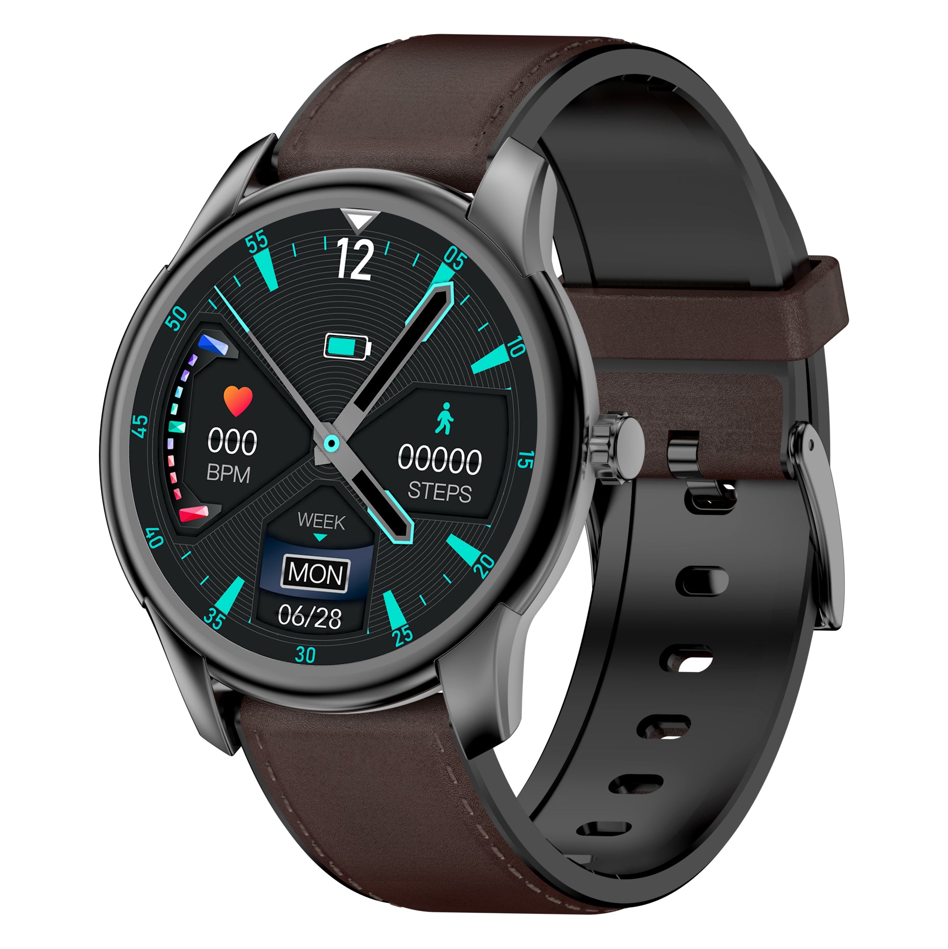 FITAOS Heart Rate Blood Pressure Monitoring Bluetooth Smartwatch VKW9