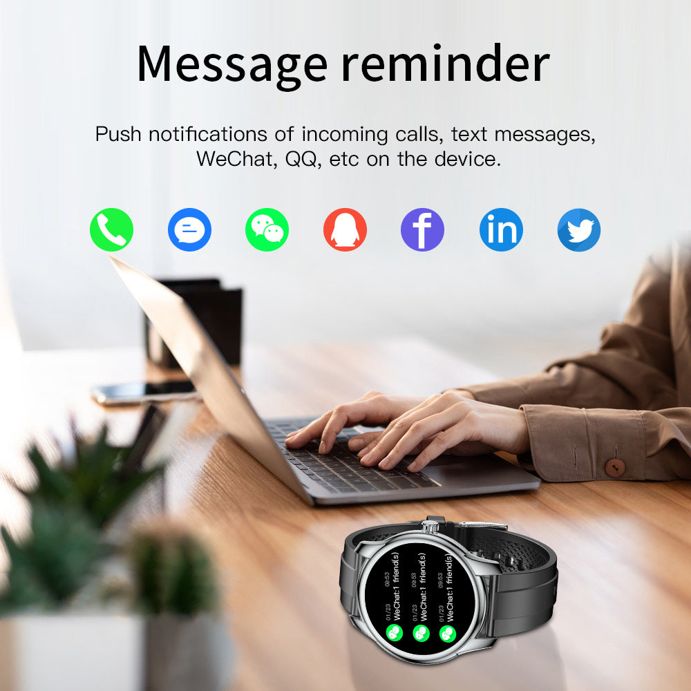 FITAOS Heart Rate Blood Pressure Monitoring Bluetooth Smartwatch VKW9