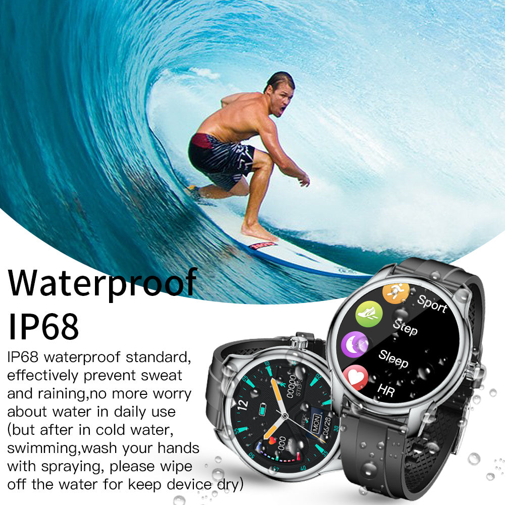 FITAOS Heart Rate Blood Pressure Monitoring Bluetooth Smartwatch VKW9