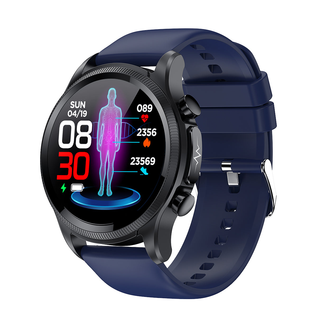 FITAOS Multifunctional Monitoring Smartwatch With ECG /Blood Oxygen/Blood Pressure/Heart Rate