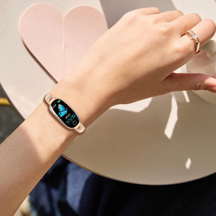 Fitaos Blood Sugar Blood Pressure monitoring Luxury Diamond Design Fashion Smartwatch