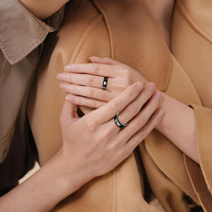 FITAOS R07 Blood Glucose ECG/EKG Blood Pressure Monitoring AI Health Analysis Smart Ring