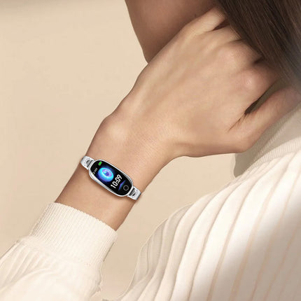 Fitaos Blood Sugar Blood Pressure monitoring Luxury Diamond Design Fashion Smartwatch