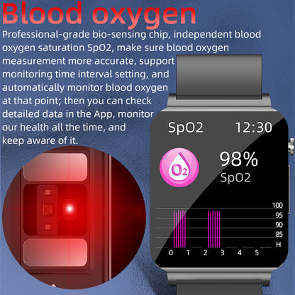 FITAOS ECG+PPG Blood Sugar Monitoring Health Smart Sports Watch