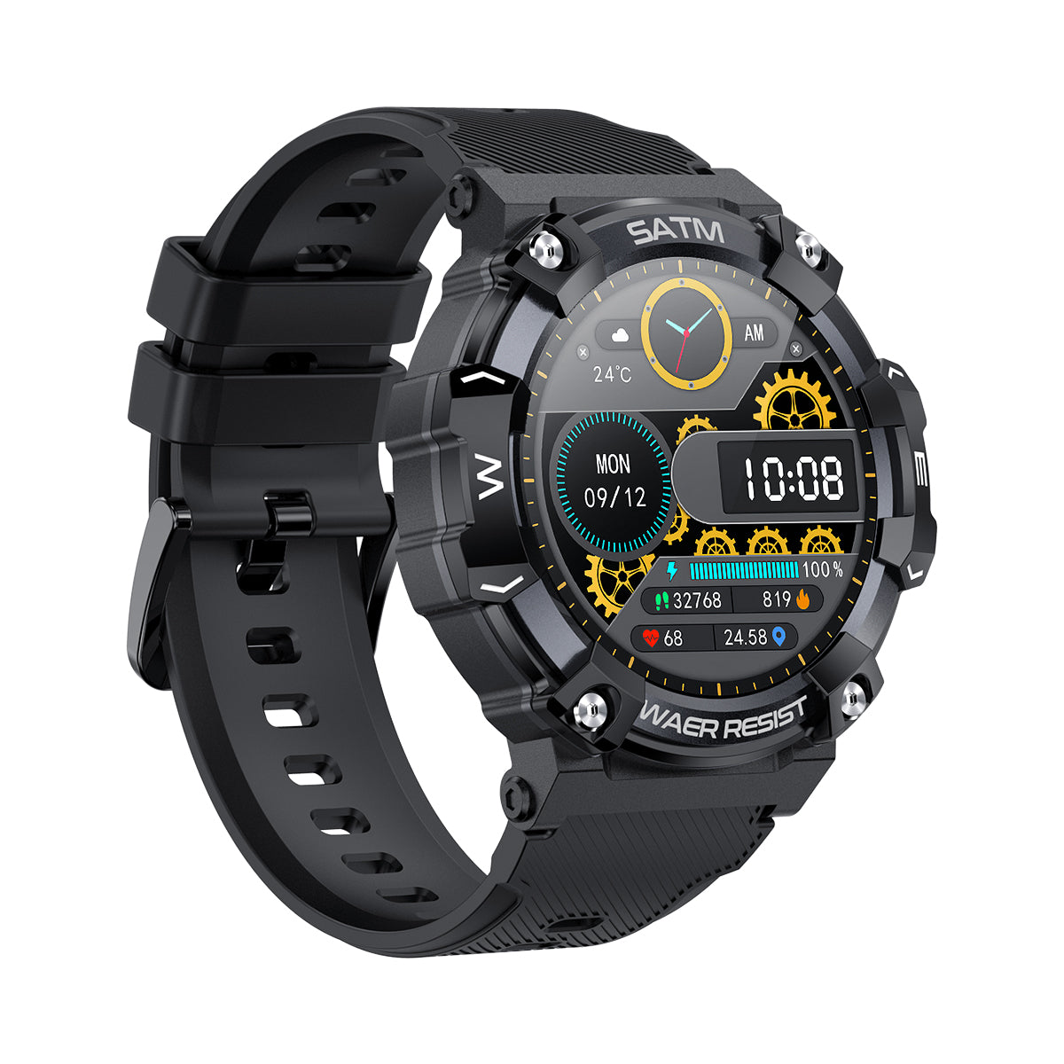 FITAOS Watch 5 Blood oxygen Blood pressure Heart rate health monitoring Waterproof Bluetooth outdoor sports smartwatch