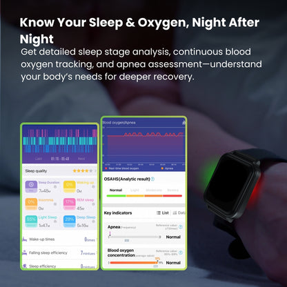 CFDA Certification Health ECG  Smartwatch With Blood Oxygen Heart Rate Monitor Sleep Monitoring Health Tracker Watch