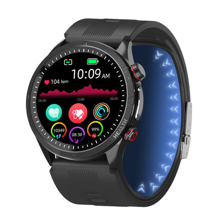 Fitaos Max 5 High Precision Air Pump Blood Pressure ECG Blood Sugar Blood Oxygen Monitoring SmartWatch