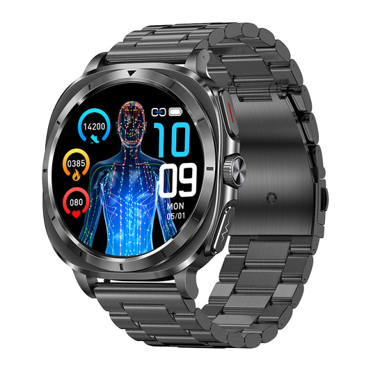 Fitaos P04 ECG Blood glucose Sos Uric acid cholesterol Stress monitoring Smartwatch