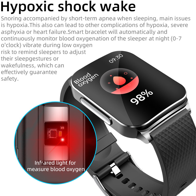 FITAOS VKEP03 HD Large-Screen All-Day Health Monitoring Smart Sports Watch For IOS And Android