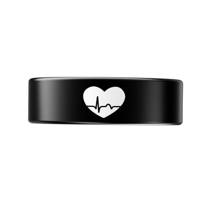 FITAOS R07 Blood Glucose ECG/EKG Blood Pressure Monitoring AI Health Analysis Smart Ring
