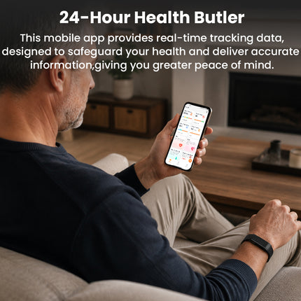 Fitaos F05 ECG blood glucose blood oxygen Uric acid cholesterol monitoring Smart Bracelet Long Battery Life