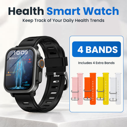 Fitaos VEE ECG/EKG Blood Glucose Blood Oxygen Heart Rate Monitoring Sport SmartWatch