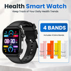 Black Silicone+ 4 extra bands