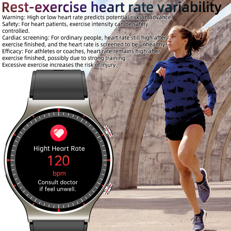 FITAOS 2023 ECG PPG Reloj Inteligente Full Touch Screen G08 Smart Watch with Blood Oxygen Body Temperature Blood Pressure Heart Rate