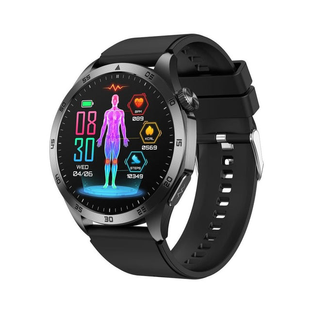 Fitaos H9 ECG blood glucose Uric acid cholesterol Stress monitoring Smartwatch