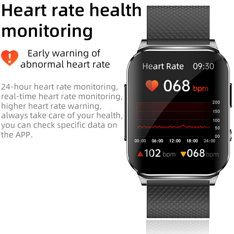 FITAOS  HD Large-Screen ECG+PPG Blood Sugar Monitoring Smart Sports Watch