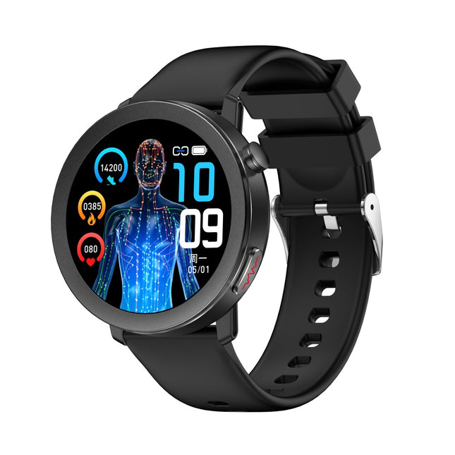 Fitaos ECG/EKG Blood glucose Blood pressure Blood oxygen Uric acid Monitoring Smartwatch