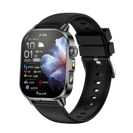Fitaos P07 AI Analysis ECG Blood glucose Blood Oxygen monitoring Flashlight SOS Smartwatch