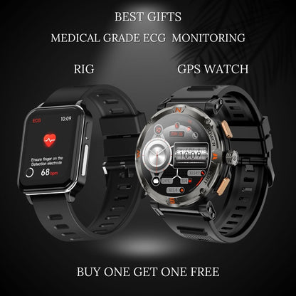 CFDA Certification Health ECG  Smartwatch With Blood Oxygen Heart Rate Monitor Sleep Monitoring Health Tracker Watch