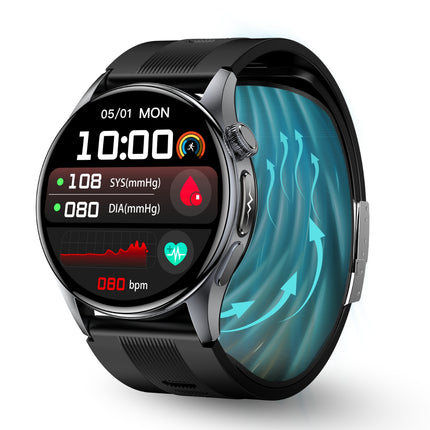 Fitaos Max 6 High-end Flagship Air Pump Blood Pressure ECG Blood Sugar Blood Oxygen Monitoring SmartWatch