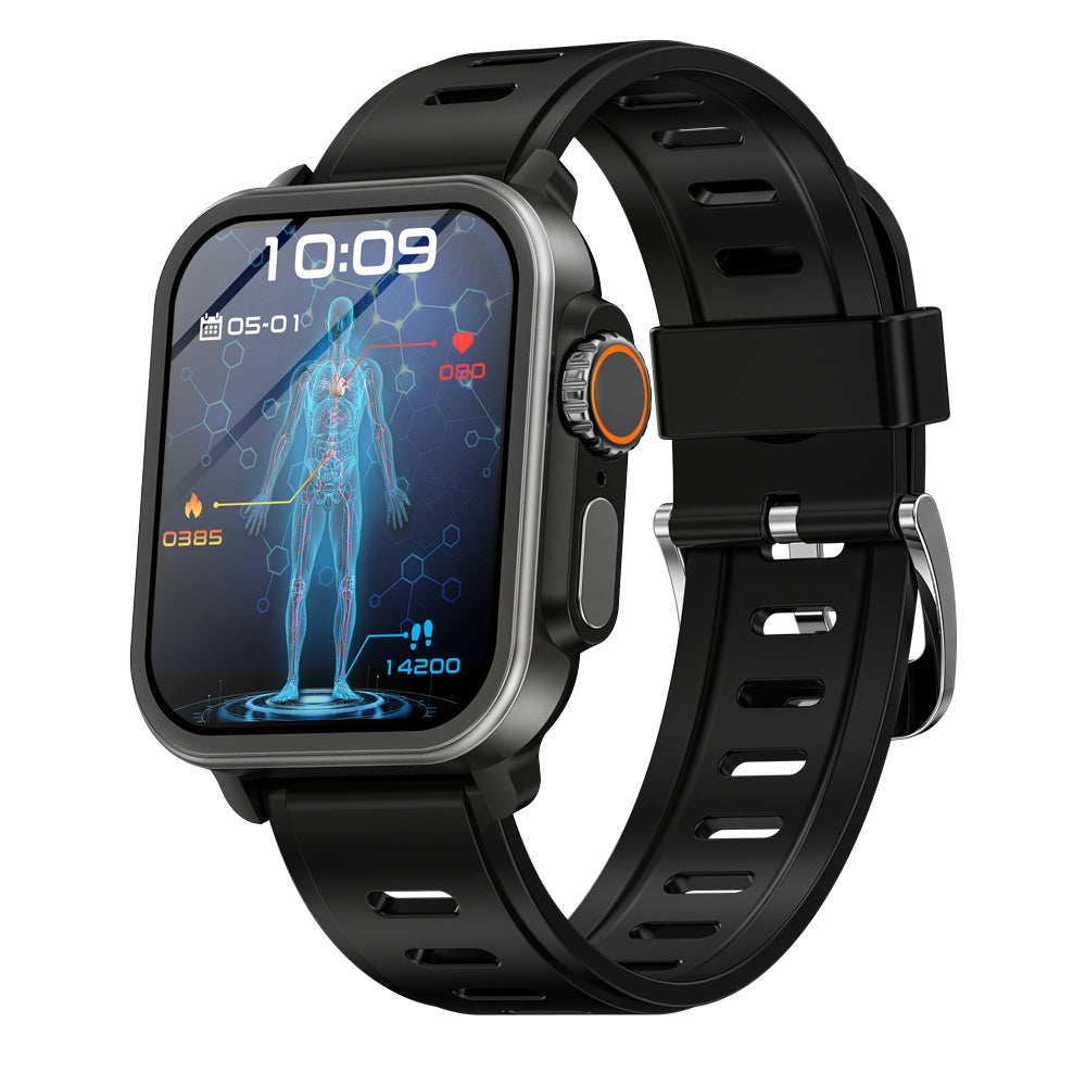 Digital watch with online ecg