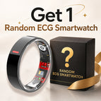 R05 Black / 8 / Ring +Charging case+Random ECG smartwatch