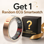R05 Gold / 8 / Ring +Charging case+Random ECG smartwatch