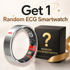 R05 Silver / 8 / Ring +Charging case+Random ECG smartwatch