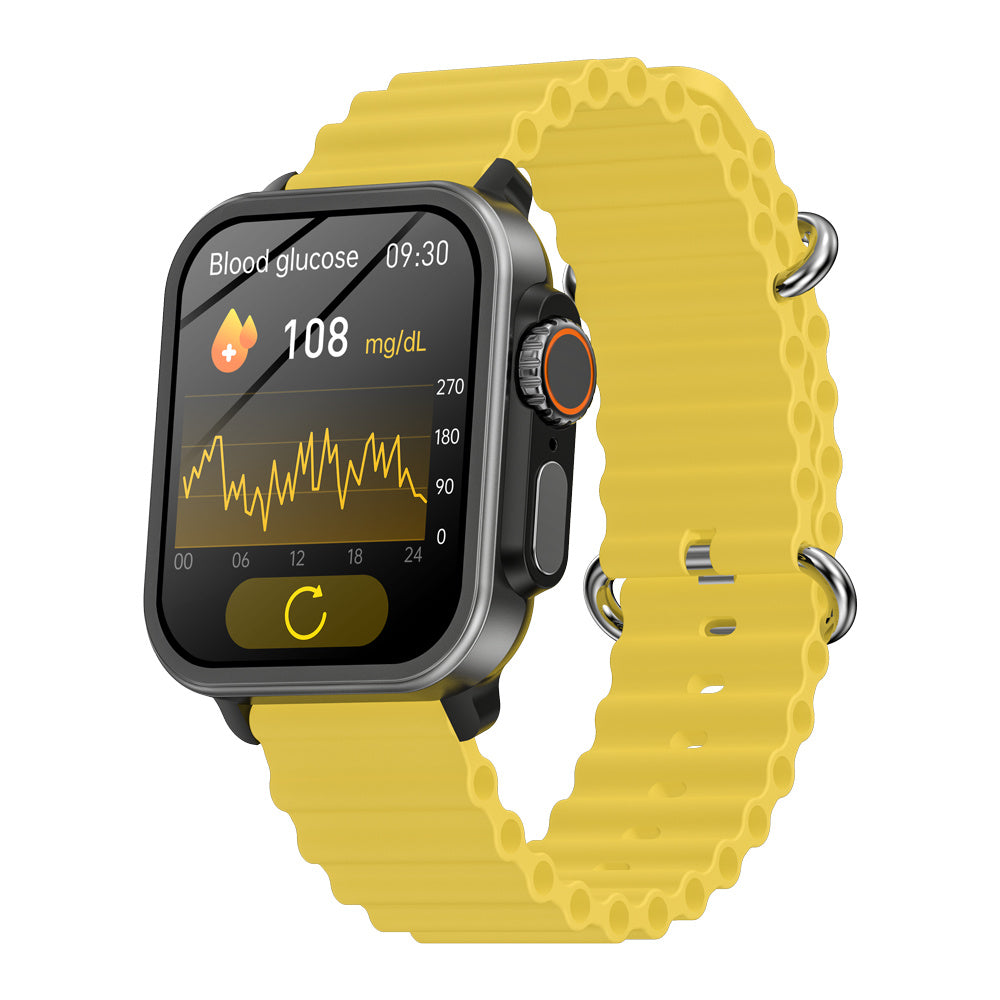 FITAOS  VEE Bluetooth Call ECG/EKG Blood Oxygen Heart rate Blood Sugar Monitoring Music SmartWatch