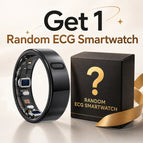 Black / 7 / Ring + Charging case + Random ECG smartwatch