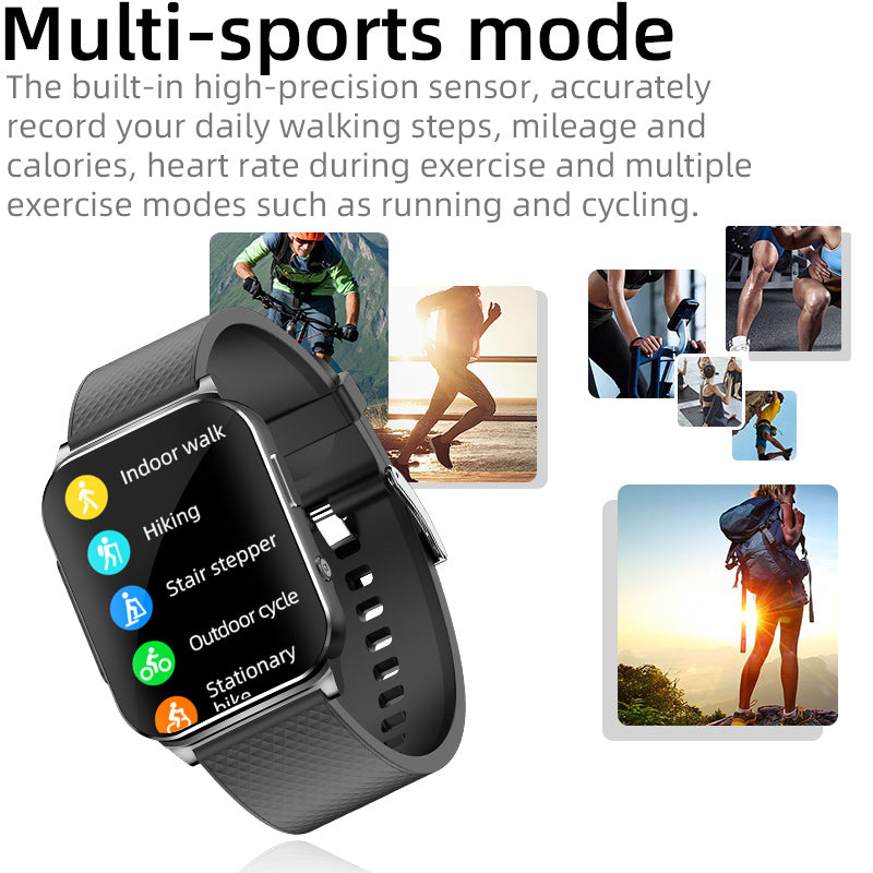 FITAOS VKEP03 HD Large-Screen All-Day Health Monitoring Smart Sports Watch For IOS And Android