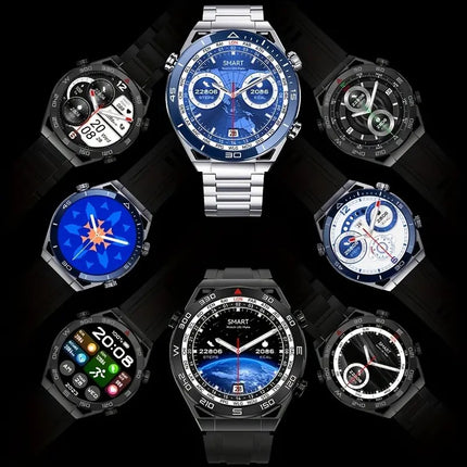 FITAOS ECG Blood Glucose Blood Pressure Monitoring Bluetooth Talk Sports Smartwatch