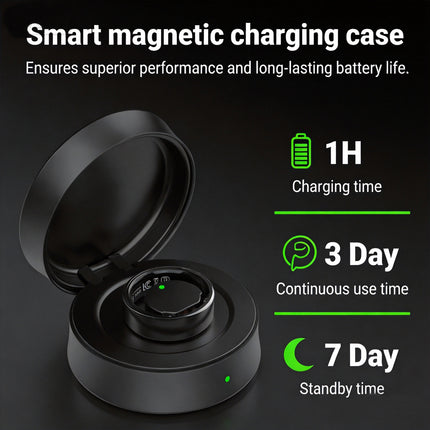 FITAOS V8 High-end Flagship Blood Glucose ECG/EKG Blood Pressure Monitoring AI Health Analysis Smart Ring