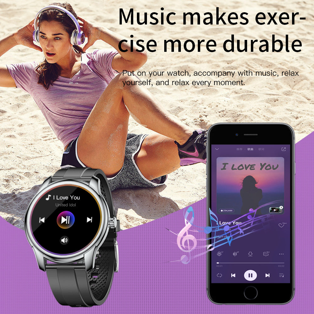 FITAOS Heart Rate Blood Pressure Monitoring Bluetooth Smartwatch VKW9